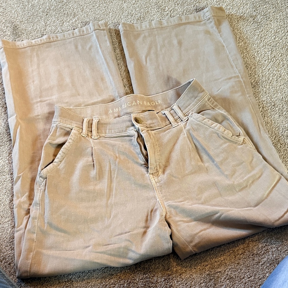 American Eagle Outfitters Beige Casual Trousers
